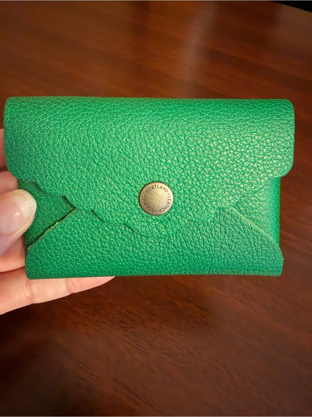 Portland Leather Goods Daisy Plus Wallet - Jolly Green